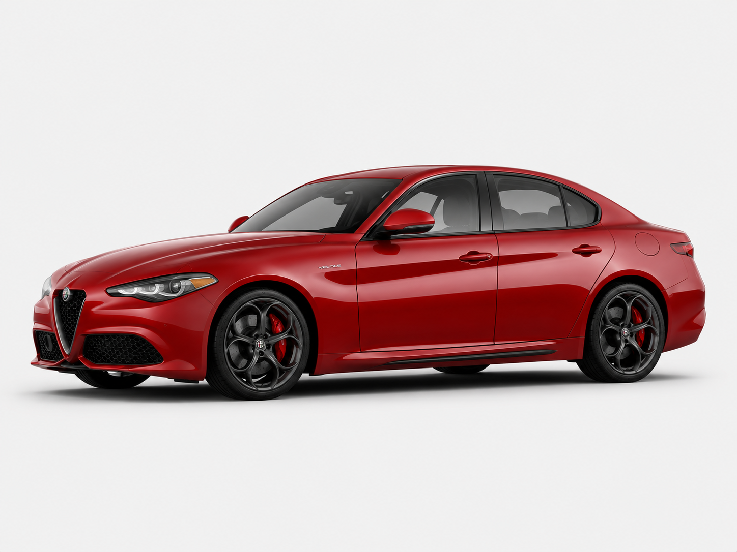 Red Alfa Romeo Giulia sedan car