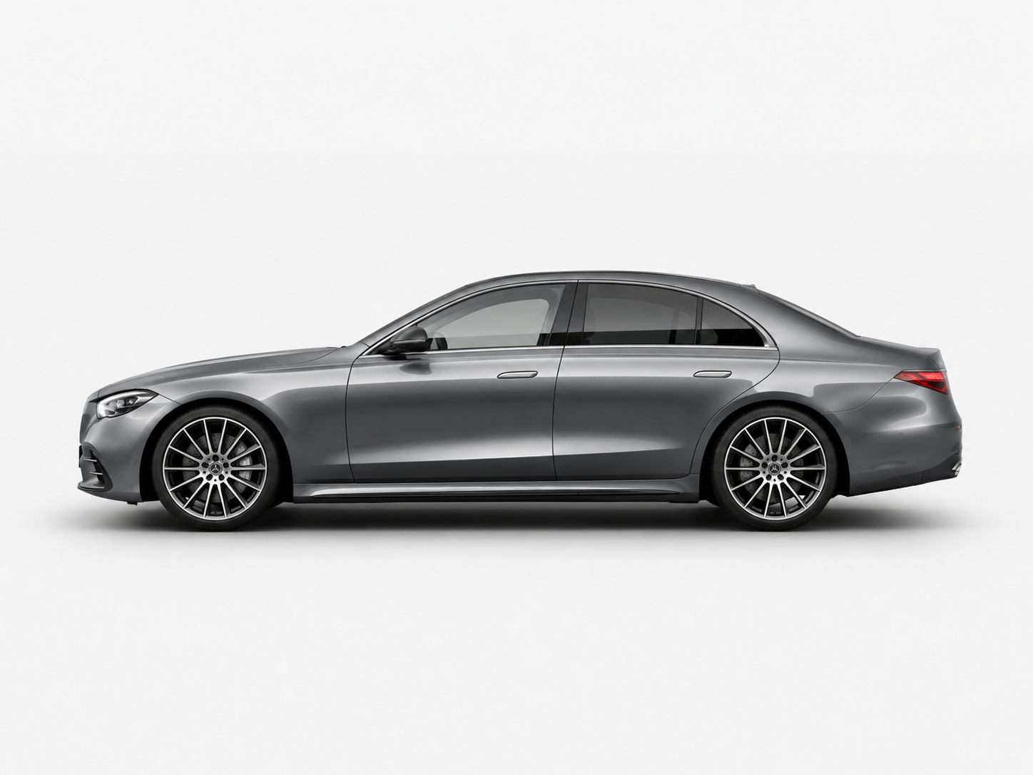 Silver Mercedes-Benz S-Class sedan