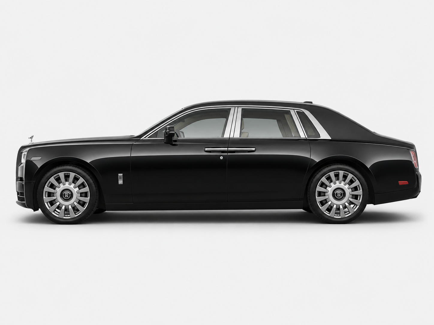 Black Rolls-Royce Phantom luxury sedan
